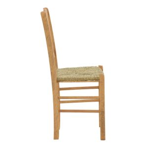 Dmnir-charchie chair made of solid wood, walnut color, 41x42x92cm