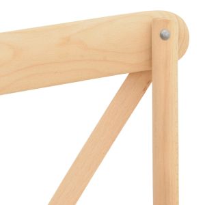 Стол Dylon, небоядисан, букова дървесина-ратан, седалка 48x52x89см