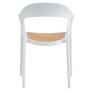 Ember chair with UV protection Pp beige-white 52.5x56.5x81cm