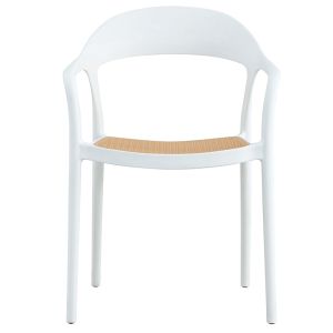 Ember chair with UV protection Pp beige-white 52.5x56.5x81cm