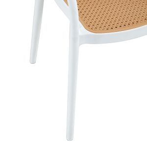 Ember chair with UV protection Pp beige-white 52.5x56.5x81cm