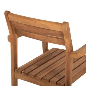 Erietta Hm9534 chair made of teak wood in natural color, stackable 60x54x87cm