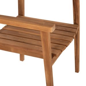 Erietta Hm9534 chair made of teak wood in natural color, stackable 60x54x87cm
