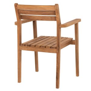 Erietta Hm9534 chair made of teak wood in natural color, stackable 60x54x87cm