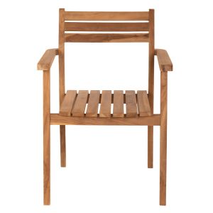 Erietta Hm9534 chair made of teak wood in natural color, stackable 60x54x87cm