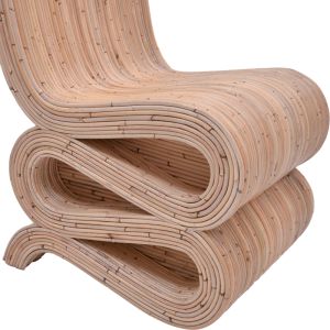 Стол Favorsy ратан в естествен цвят 65x52x90см