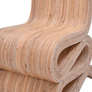 Стол Favorsy ратан в естествен цвят 65x52x90см