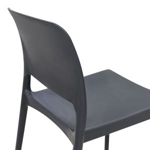 Стол Fenxy Pp в черен цвят 38x42x77см