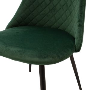 Giselle green plush chair