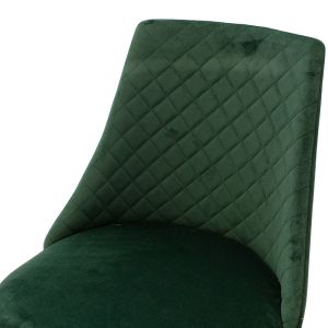 Giselle green plush chair