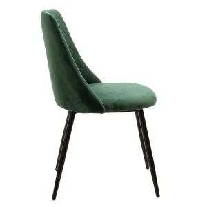 Giselle green plush chair