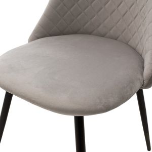 Giselle chair, gray plush