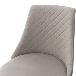 Giselle chair, gray plush