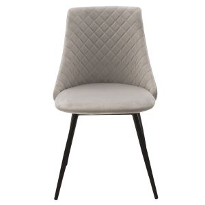 Giselle chair, gray plush