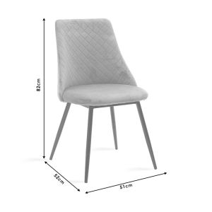 Giselle chair, ash rose color