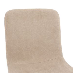 Gratify bouclé chair in ecru with black legs