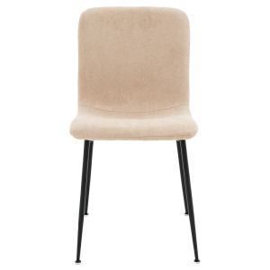 Gratify bouclé chair in ecru with black legs
