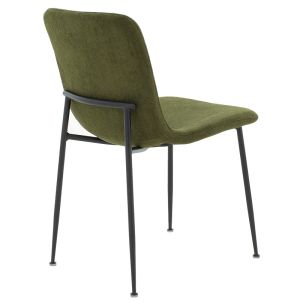 Gratify boucle chair, khaki color with black legs