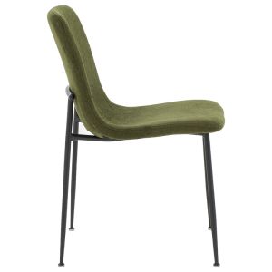 Gratify boucle chair, khaki color with black legs