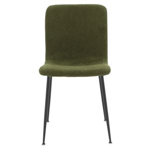 Gratify boucle chair, khaki color with black legs