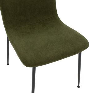 Gratify boucle chair, khaki color with black legs