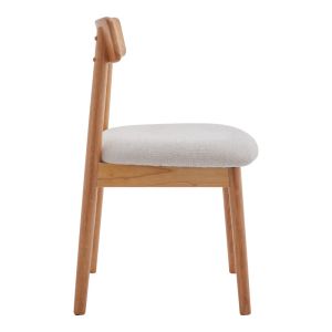 Chair Houlian anthracite fabric-black metal leg 46x66x89cm