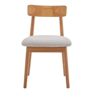 Chair Houlian anthracite fabric-black metal leg 46x66x89cm