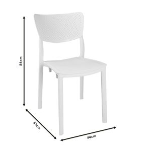 Ignite polypropylene chair in white