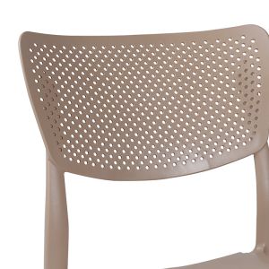 Ignite polypropylene chair in cappuccino color