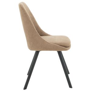Initiate chair brown boucle with black legs