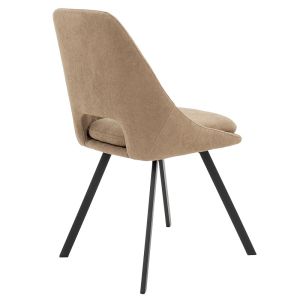 Initiate chair brown boucle with black legs
