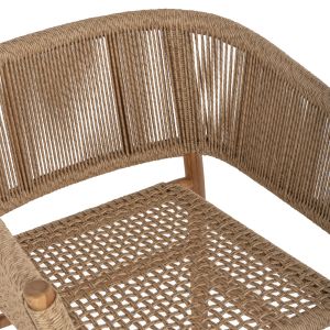 Irvine Hm9822 teak chair in natural color 64x56x76cm