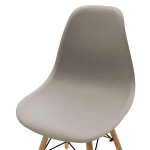 Chair Julita Art Wood Pp Grey-natural Leg 41x46x83cm