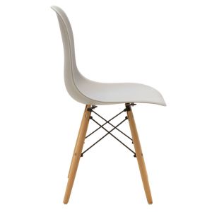 Chair Julita Art Wood Pp Grey-natural Leg 41x46x83cm
