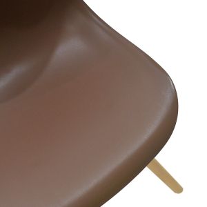 Стол Julita кафяв полипропилен - естествено буково дърво 46x50x82cм