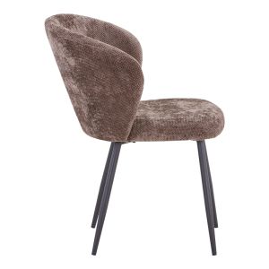 Karg chair anthracite fabric-black metal legs 57x62x80cm