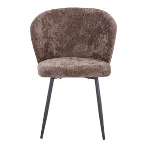Karg chair anthracite fabric-black metal legs 57x62x80cm