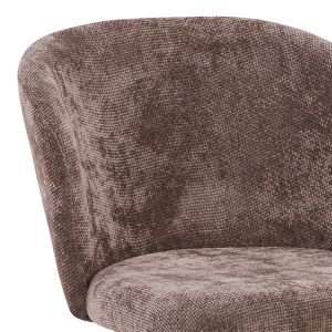 Karg chair anthracite fabric-black metal legs 57x62x80cm