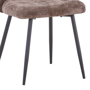 Karg chair anthracite fabric-black metal legs 57x62x80cm
