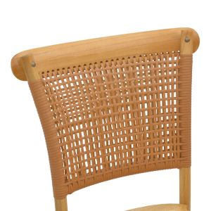 Karley chair natural beech-natural rattan seat 48x52x89cm