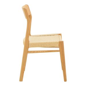 KARLINDA CHAIR, NATURAL BEECH - NATURAL COLOR ROPE, 47.5X55X81CM
