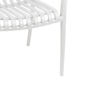 Karmen chair in white shade 58.5x54x80cm