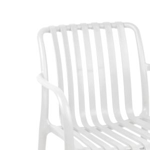 Karmen chair in white shade 58.5x54x80cm