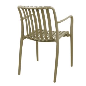 Karmen chair in cappuccino shade 58.5x54x80cm