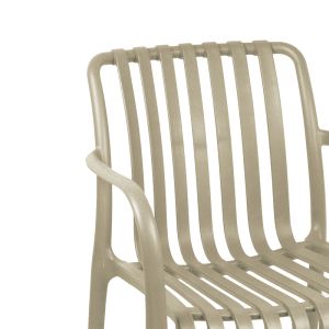 Karmen chair in cappuccino shade 58.5x54x80cm