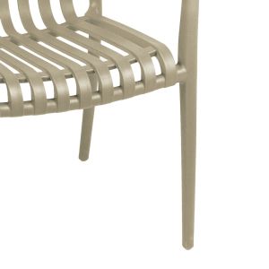 Karmen chair in cappuccino shade 58.5x54x80cm