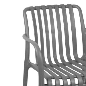 Karmen chair in anthracite color 58.5x54x80cm