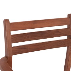 Стол Kempo Hm6358 тиково дърво в естествен цвят --58x58,5x88всм.