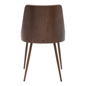 Korome chair beige pu-walnut metal legs 50x58.5x78cm