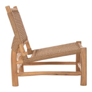 Londer Hm5986 chair made of solid teak wood and synthetic rattan 63x77x77hcm